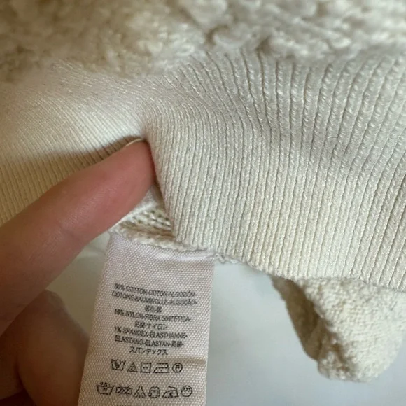 Free People Found My Friend Pullover Cream/Beige Medium - Picture 10 of 10